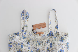 Beachwear Blue Floral Beach Mini Dress Short Ermanno Scervino