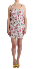 Beachwear Pink Floral Beach Mini Dress Short Ermanno Scervino