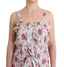 Beachwear Pink Floral Beach Mini Dress Short Ermanno Scervino