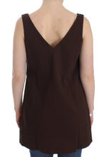 Beachwear Brown Cotton Stretch Tunic Dress Ermanno Scervino