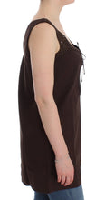 Beachwear Brown Cotton Stretch Tunic Dress Ermanno Scervino