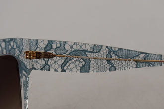 Blue Lace Acetate Crystal Butterfly DG4231 Sunglasses Dolce & Gabbana