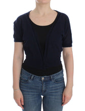 Knit Blue Wool Sweater Cardigan Ermanno Scervino