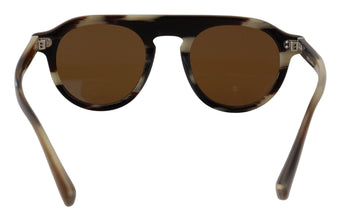 Brown Tortoise Oval Full Rim Eyewear DG4306 Sunglasses Dolce & Gabbana