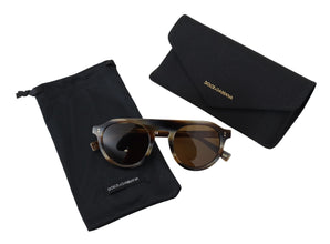 Brown Tortoise Oval Full Rim Eyewear DG4306 Sunglasses Dolce & Gabbana