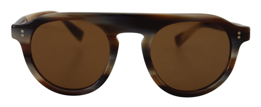 Brown Tortoise Oval Full Rim Eyewear DG4306 Sunglasses Dolce & Gabbana
