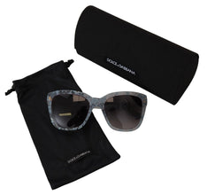 Blue Lace Acetate Rectangle Shades DG4226 Sunglasses Dolce & Gabbana