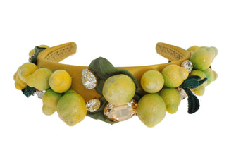 Yellow Lemons Sicily Crystal Diadem Tiara Headband Dolce & Gabbana