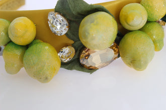 Yellow Lemons Sicily Crystal Diadem Tiara Headband Dolce & Gabbana