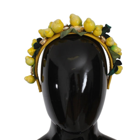 Yellow Lemons Sicily Crystal Diadem Tiara Headband Dolce & Gabbana