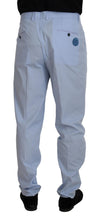 Blue Cotton Stretch Trousers Chinos Pants Dolce & Gabbana