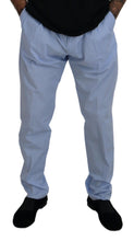 Blue Cotton Stretch Trousers Chinos Pants Dolce & Gabbana