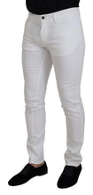 White Slim Skinny Stretch Cotton Denim Jeans Dolce & Gabbana
