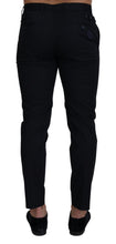 Blue Stretch Cotton Slim Trousers Chinos Pants Dolce & Gabbana