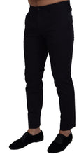 Blue Stretch Cotton Slim Trousers Chinos Pants Dolce & Gabbana