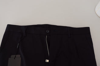 Blue Stretch Cotton Slim Trousers Chinos Pants Dolce & Gabbana
