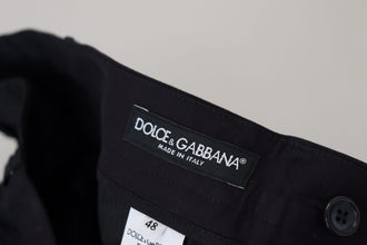 Blue Stretch Cotton Slim Trousers Chinos Pants Dolce & Gabbana