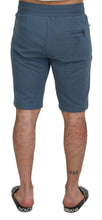 Blue Cotton Bermuda Casual Mens Shorts Dolce & Gabbana