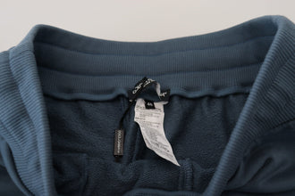 Blue Cotton Bermuda Casual Mens Shorts Dolce & Gabbana