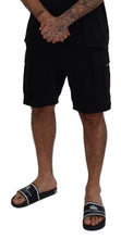 Black Cotton Bermuda Cargo Shorts Dolce & Gabbana