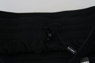 Black Cotton Bermuda Cargo Shorts Dolce & Gabbana
