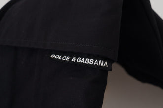 Black Cotton Bermuda Cargo Shorts Dolce & Gabbana