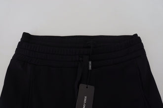 Black Cotton Bermuda Cargo Shorts Dolce & Gabbana