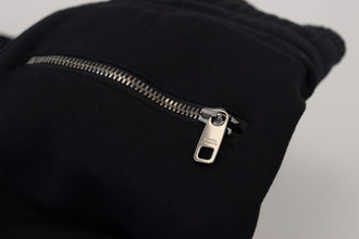 Black Cotton Bermuda Cargo Shorts Dolce & Gabbana