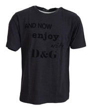 Gray Crewneck Cotton Short Sleeve  T-shirt Dolce & Gabbana