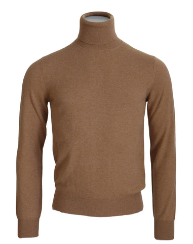 Beige Cashmere Turtleneck Pullover Sweater Dolce & Gabbana