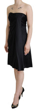 Black Silk Shift Short Mini Party Dress Dolce & Gabbana