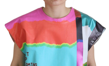 Multicolor TV Print Blouse Cotton  T-shirt Dolce & Gabbana