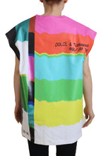Multicolor TV Print Blouse Cotton  T-shirt Dolce & Gabbana