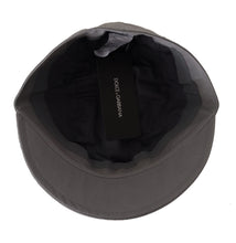 Gray Newsboy Cap Men Capello Cotton Hat Dolce & Gabbana