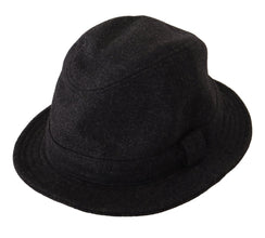 Gray Virgin Wool Logo Fedora Trilby Cappello Hat Dolce & Gabbana