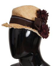 Yellow Ribbon Floral Embellished Straw Hat Dolce & Gabbana