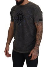 Gray Discolored Effect DG Logo T-shirt Dolce & Gabbana