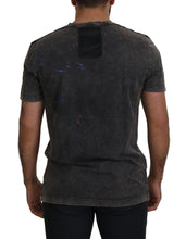 Gray Discolored Effect DG Logo T-shirt Dolce & Gabbana