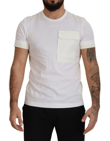 White Flap Pocket Short Sleeves T-shirt Dolce & Gabbana