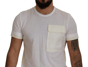 White Flap Pocket Short Sleeves T-shirt Dolce & Gabbana