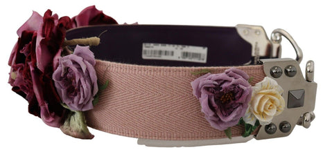 Multicolor Floral Appliques Metal Shoulder Strap Dolce & Gabbana