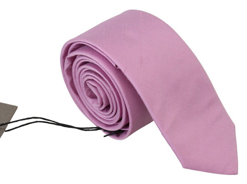 Pink Classic Men Necktie Accessory Silk Tie Daniele Alessandrini