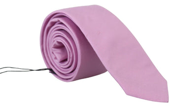 Pink Classic Men Necktie Accessory Silk Tie Daniele Alessandrini