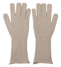 Ivory Cashmere Silk Hands Mitten Mens Gloves Dolce & Gabbana