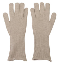 Ivory Cashmere Silk Hands Mitten Mens Gloves Dolce & Gabbana