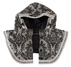 White Floral Whole Head Wrap One Size Cotton Hat Dolce & Gabbana