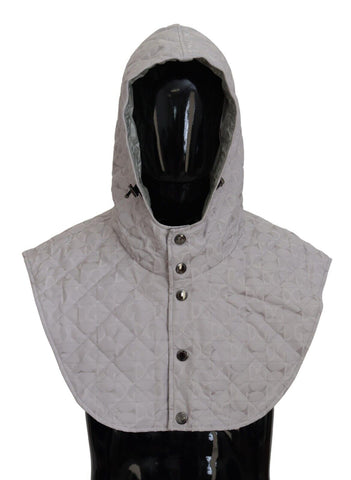 White Quilted Whole Head Wrap One Size Nylon Hat Dolce & Gabbana