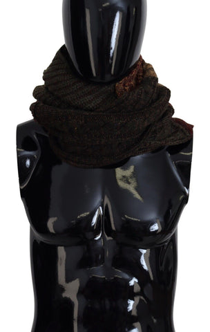 Multicolor Knitted Men Neck Wrap Shawl Scarf Dolce & Gabbana