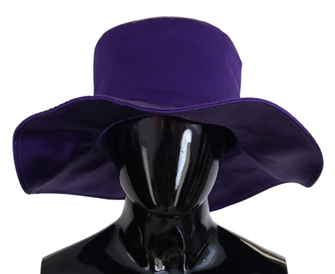 Purple Silk Stretch Top Hat Dolce & Gabbana