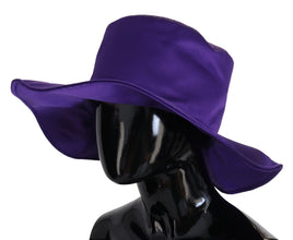 Purple Silk Stretch Top Hat Dolce & Gabbana